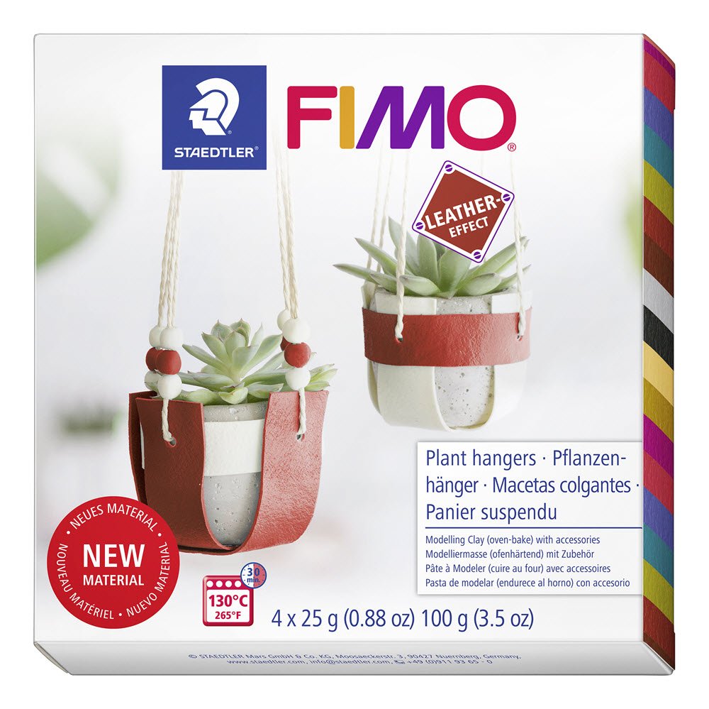 Fimo Leather Effect Plant Hangers